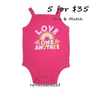 Old Navy Baby's "Love One Another" Sleeveless Graphic Bodysuit NWT